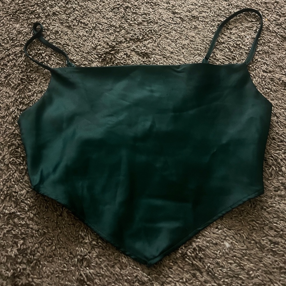 Forever 21 Deep Teal Satin Cami